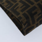 FENDI Zucca Canvas Pouch Brown Blackyk11460