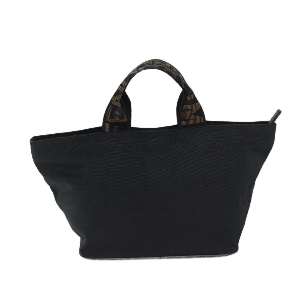FENDI Hand Bag Canvas Blackyk11461