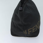 FENDI Hand Bag Canvas Blackyk11461