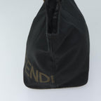 FENDI Hand Bag Canvas Blackyk11461