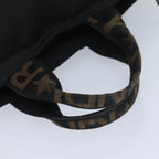 FENDI Hand Bag Canvas Blackyk11461