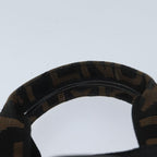 FENDI Hand Bag Canvas Blackyk11461