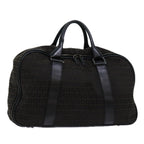 FENDI Zucchino Canvas Boston Bag Blackyk11470