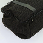 FENDI Zucchino Canvas Boston Bag Blackyk11470