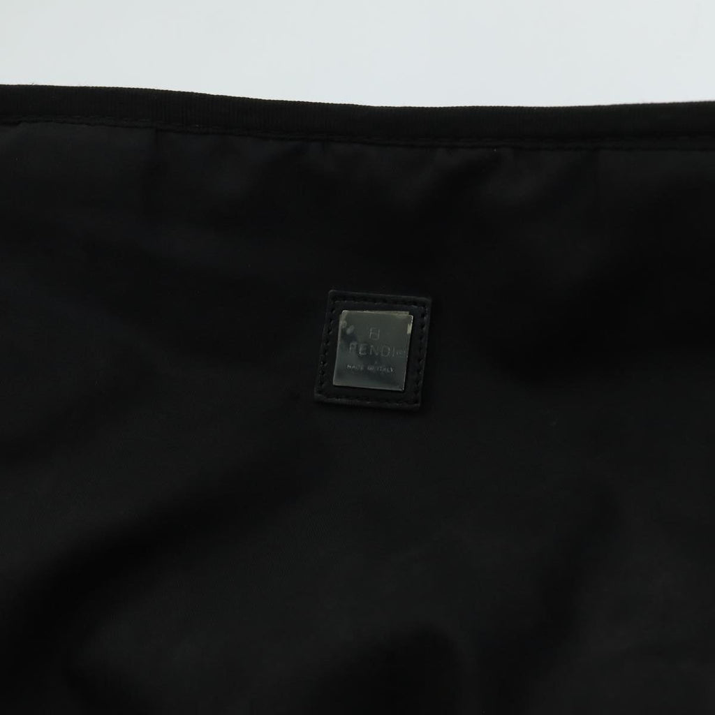 FENDI Zucchino Canvas Boston Bag Blackyk11470