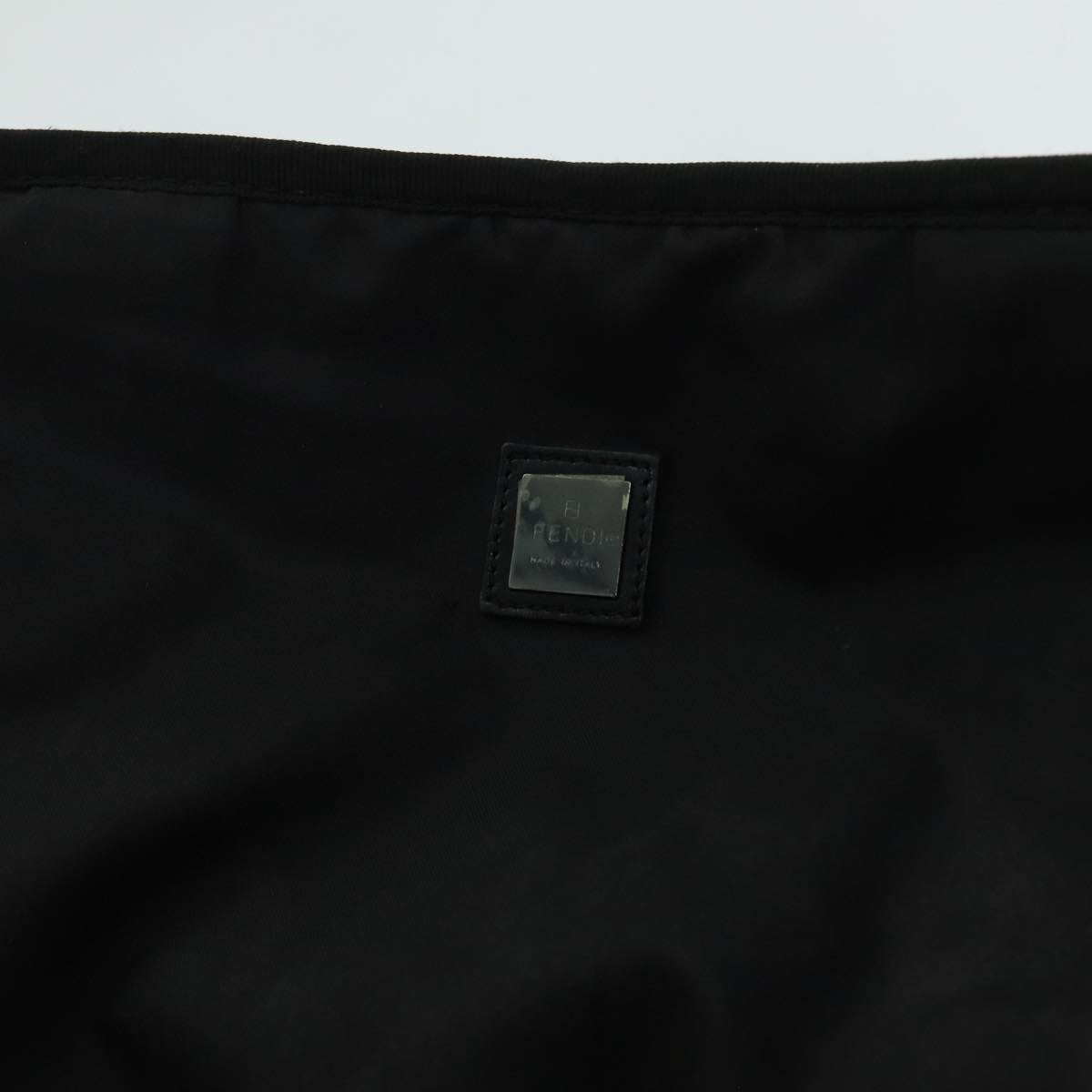 FENDI Zucchino Canvas Boston Bag Blackyk11470