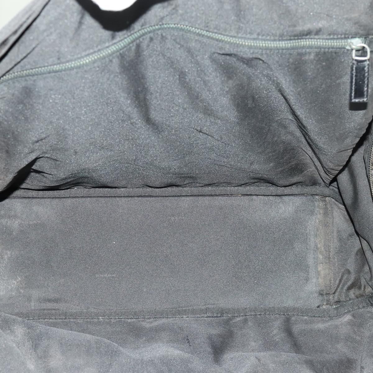 FENDI Zucchino Canvas Boston Bag Blackyk11470