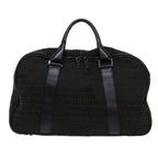 FENDI Zucchino Canvas Boston Bag Blackyk11470
