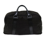 FENDI Zucchino Canvas Boston Bag Blackyk11470