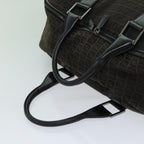 FENDI Zucchino Canvas Boston Bag Blackyk11470