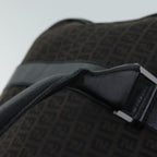 FENDI Zucchino Canvas Boston Bag Blackyk11470
