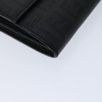 FENDI Zucchino Canvas Long Wallet Blackyk11478