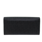 FENDI Zucchino Canvas Long Wallet Blackyk11478