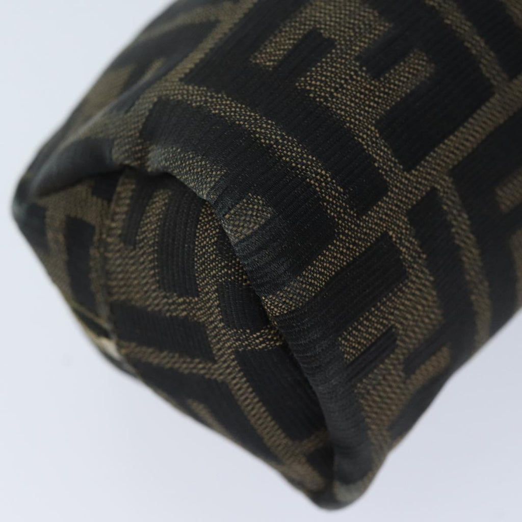 FENDI Zucca Canvas Pouch Brown Blackyk11488
