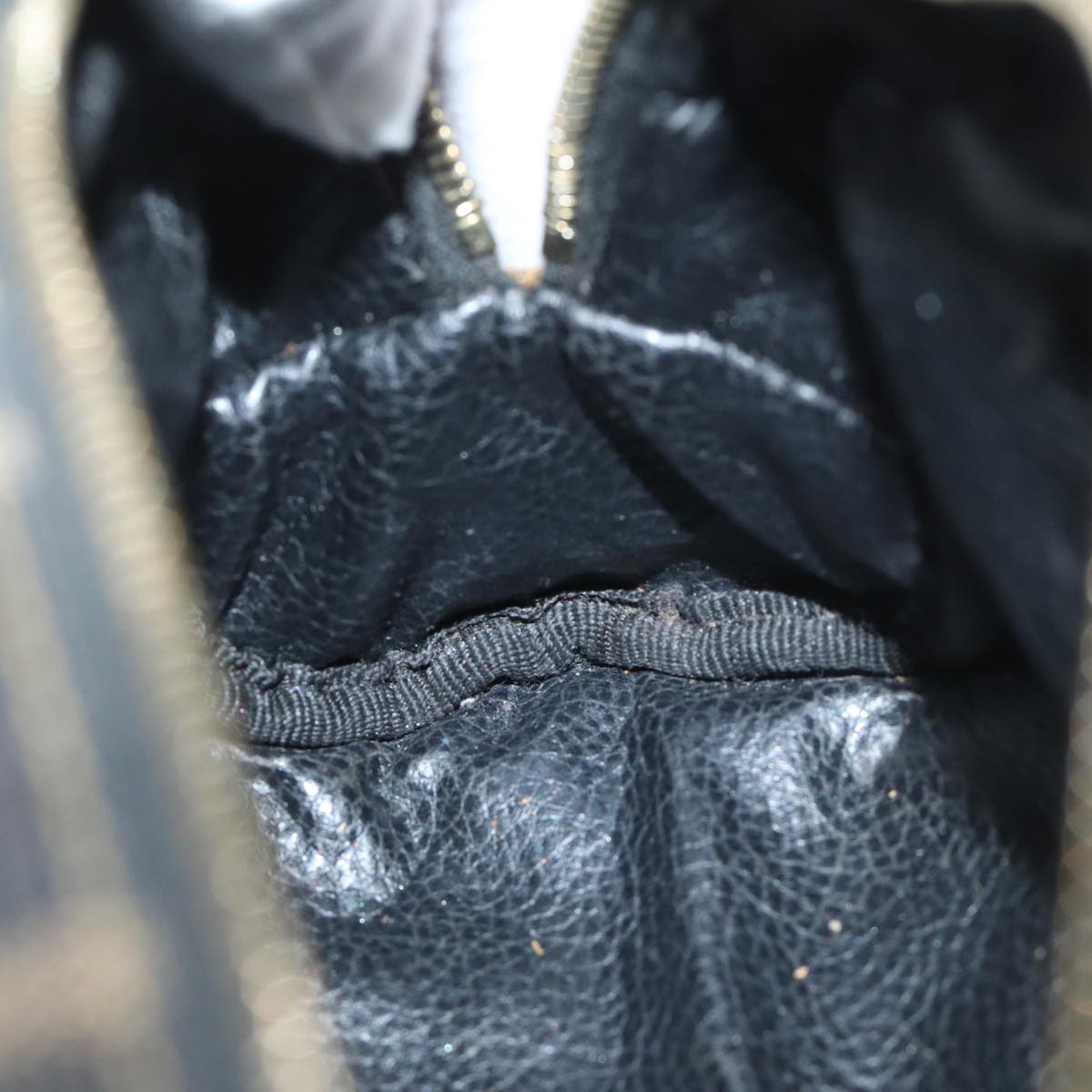 FENDI Zucca Canvas Pouch Brown Blackyk11488