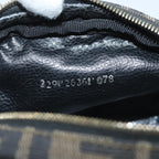 FENDI Zucca Canvas Pouch Brown Blackyk11488