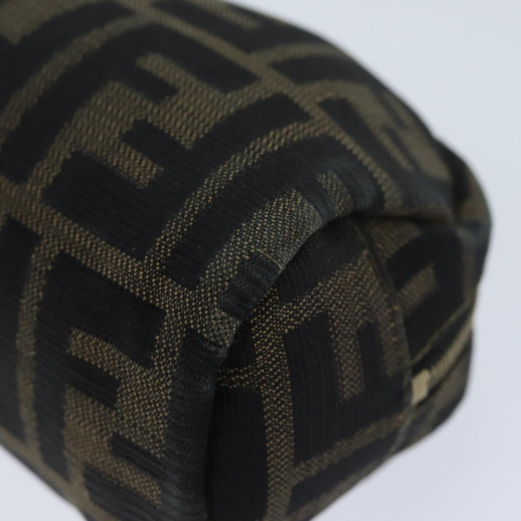 FENDI Zucca Canvas Pouch Brown Blackyk11488