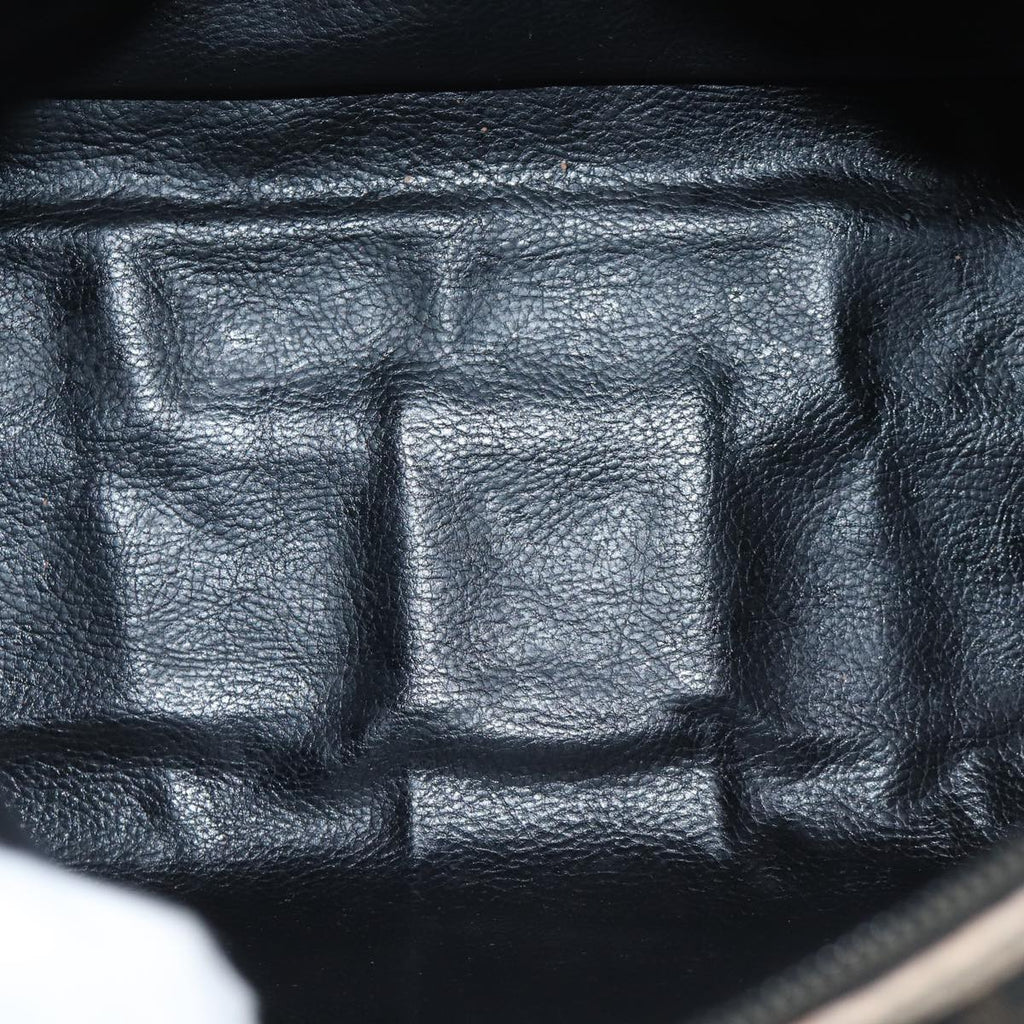 FENDI Zucca Canvas Boston Bag Brown Blackyk11516