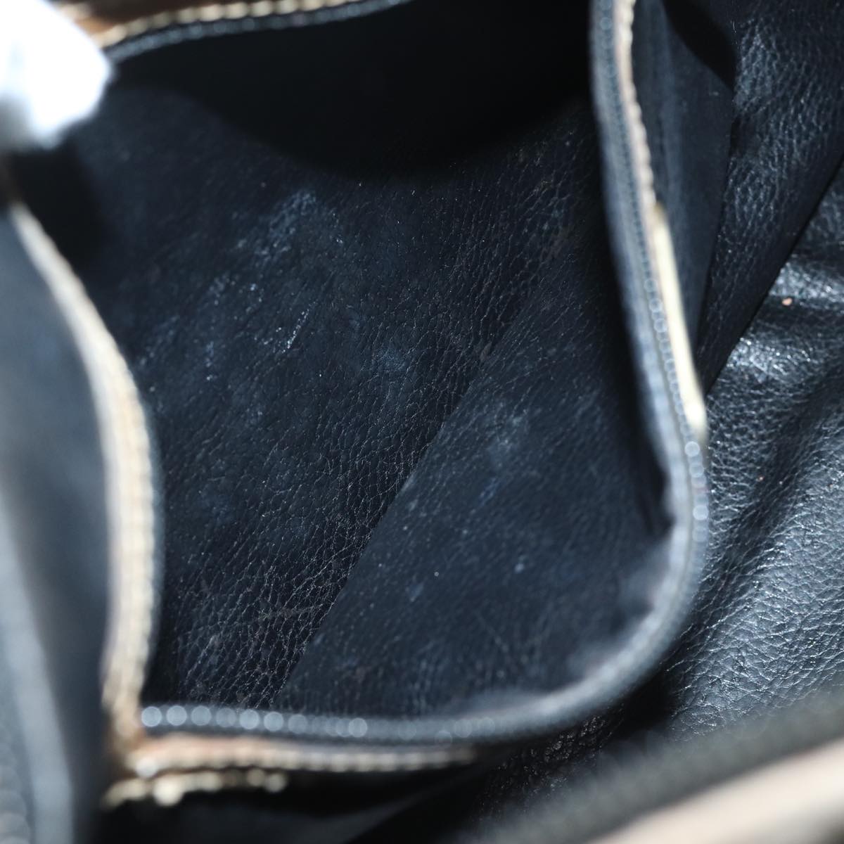 FENDI Zucca Canvas Boston Bag Brown Blackyk11516