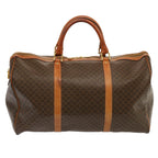 CELINE Macadam Canvas Boston Bag PVC Brown 11520