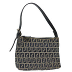 FENDI Zucchino Canvas Hand Bag Navyyk11547