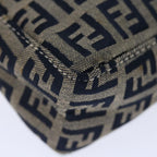 FENDI Zucchino Canvas Hand Bag Navyyk11547