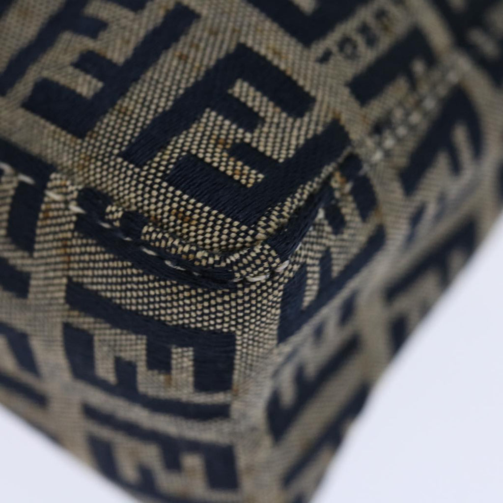 FENDI Zucchino Canvas Hand Bag Navyyk11547