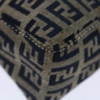 FENDI Zucchino Canvas Hand Bag Navyyk11547