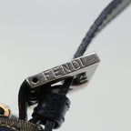 FENDI Zucchino Canvas Hand Bag Navyyk11547