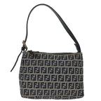 FENDI Zucchino Canvas Hand Bag Navyyk11547