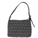 FENDI Zucchino Canvas Hand Bag Navyyk11547