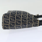 FENDI Zucchino Canvas Hand Bag Navyyk11547