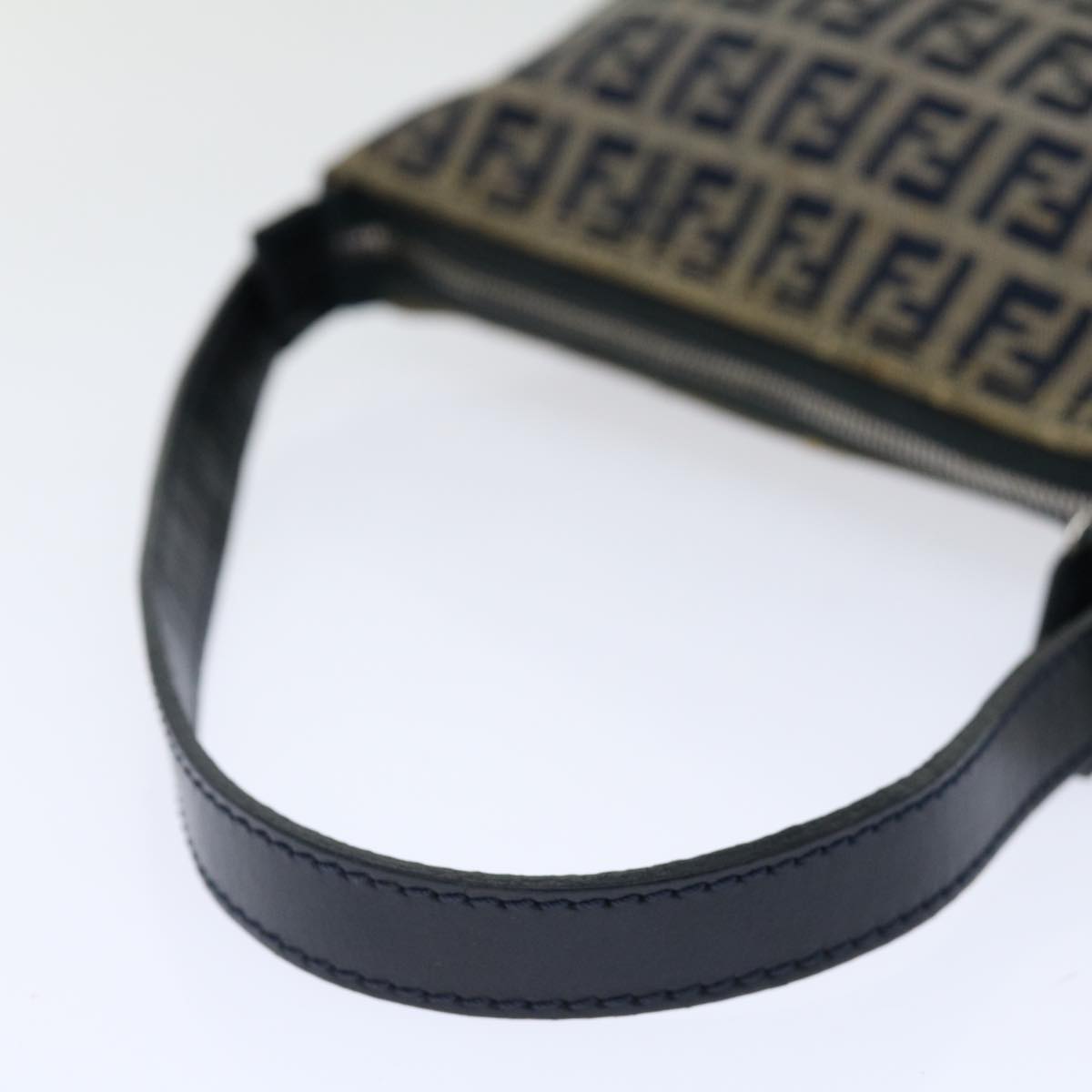 FENDI Zucchino Canvas Hand Bag Navyyk11547