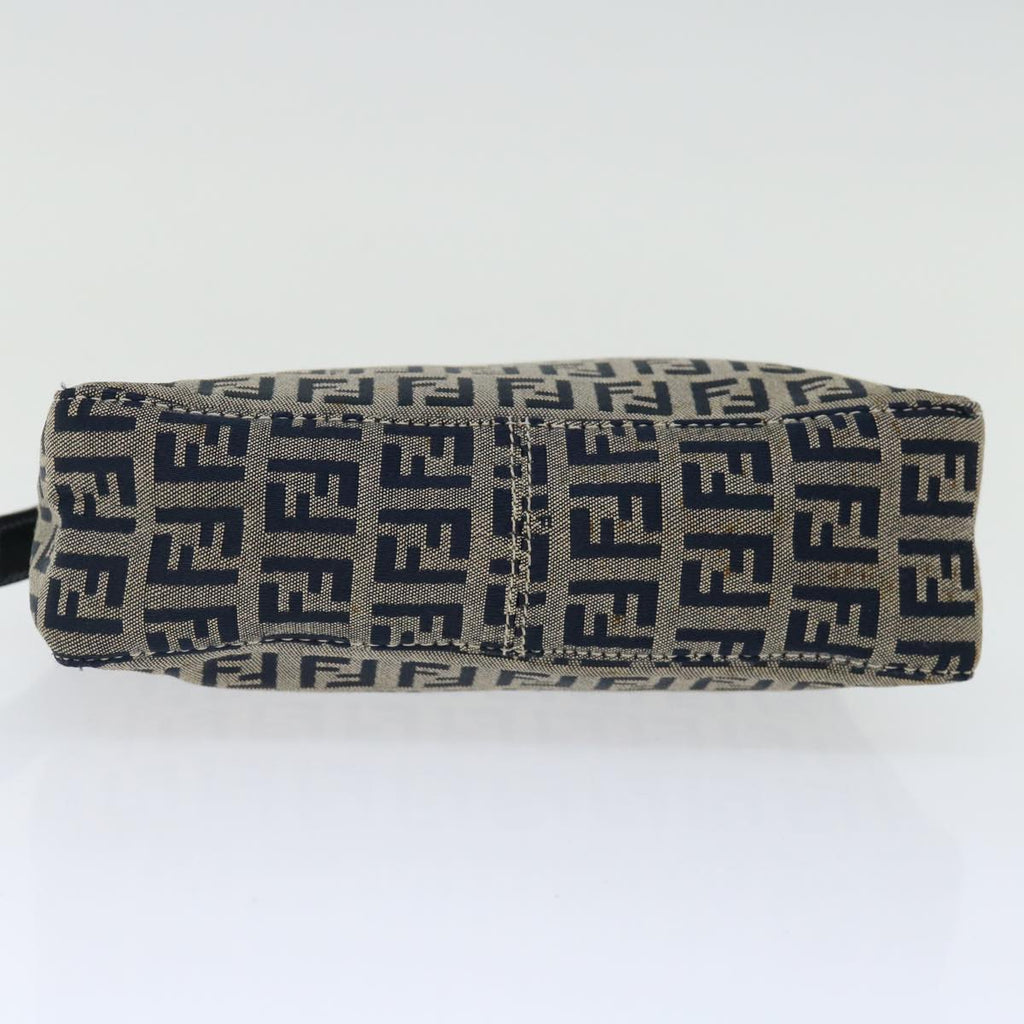 FENDI Zucchino Canvas Hand Bag Navyyk11547