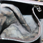 FENDI Zucca Canvas Hand Bag Brown Blackyk11574