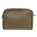 CELINE Macadam Canvas Clutch Bag Beige Auth yk11631
