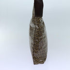 FENDI Zucchino Canvas Shoulder Bag Beigeyk11646