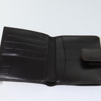 FENDI Zucca Canvas Wallet Black Brownyk11705