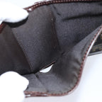 FENDI Zucca Canvas Wallet Black Brownyk11705
