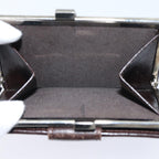 FENDI Zucca Canvas Wallet Black Brownyk11705