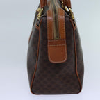 CELINE Macadam Canvas Hand Bag PVC Brown 11723