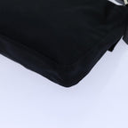 FENDI Mamma Baguette Shoulder Bag Nylon Blackyk11728