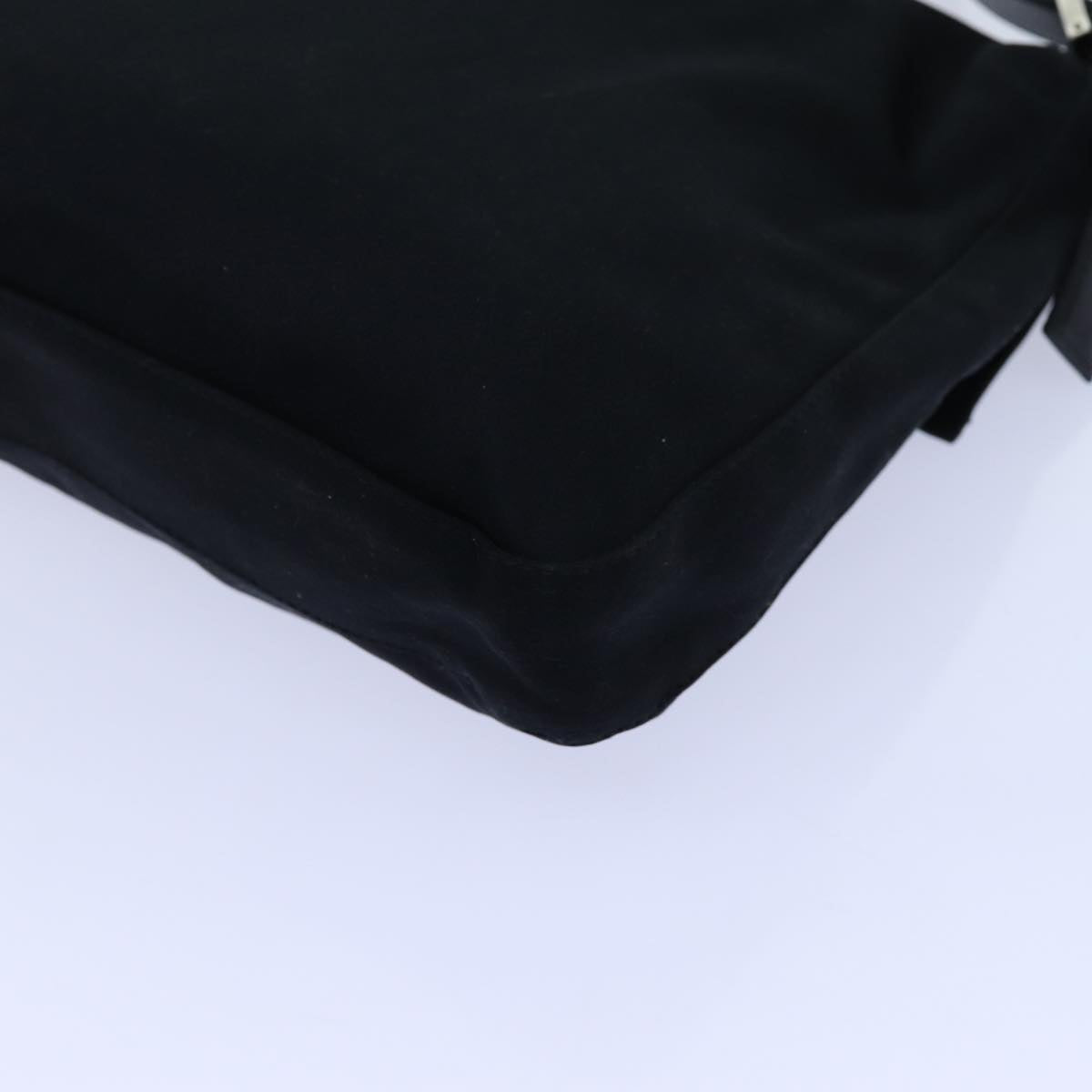 FENDI Mamma Baguette Shoulder Bag Nylon Blackyk11728