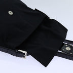 FENDI Mamma Baguette Shoulder Bag Nylon Blackyk11728