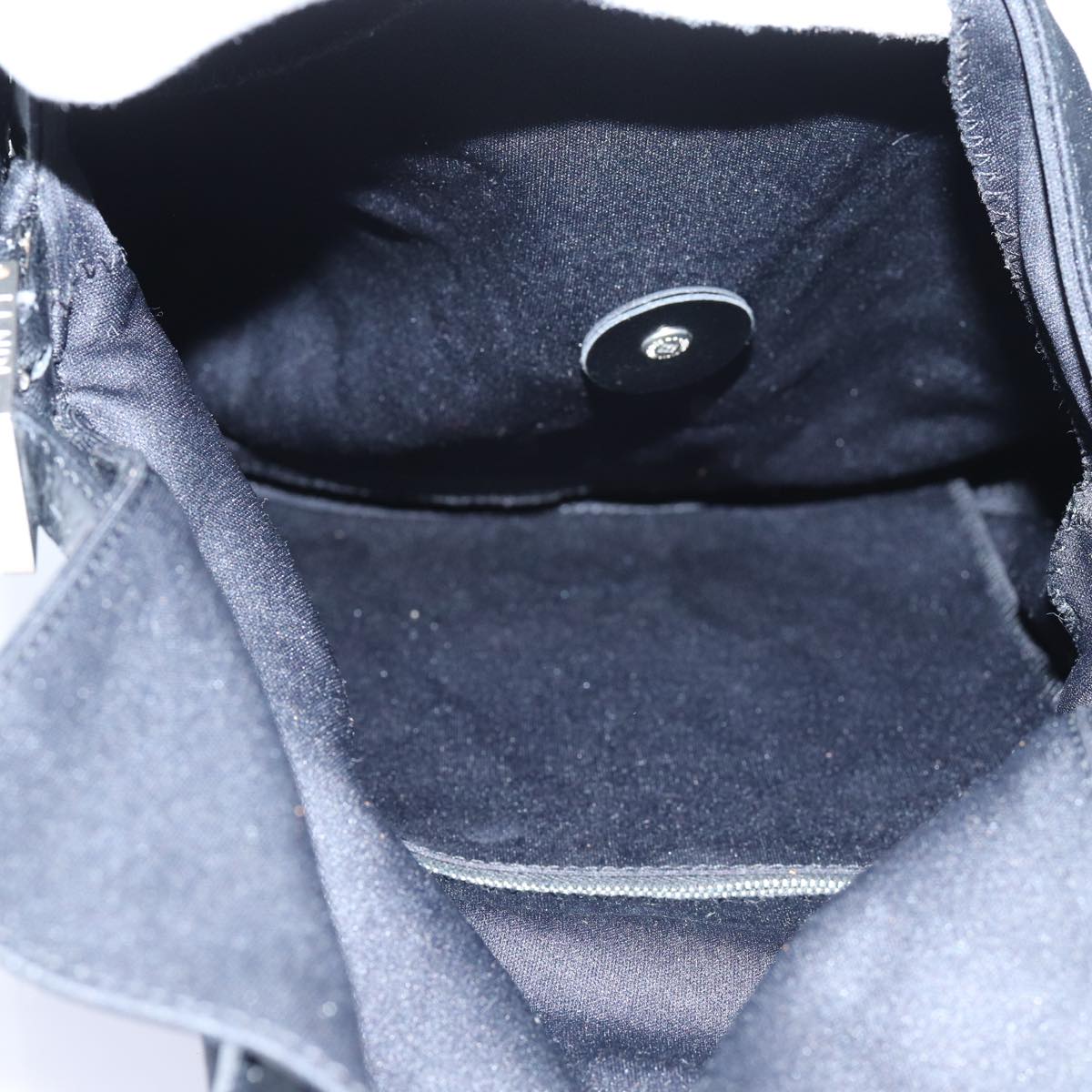 FENDI Mamma Baguette Shoulder Bag Nylon Blackyk11728