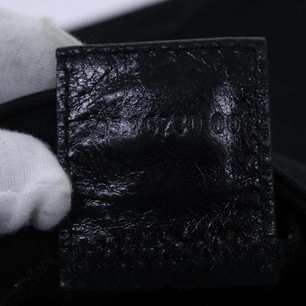 FENDI Mamma Baguette Shoulder Bag Nylon Blackyk11728