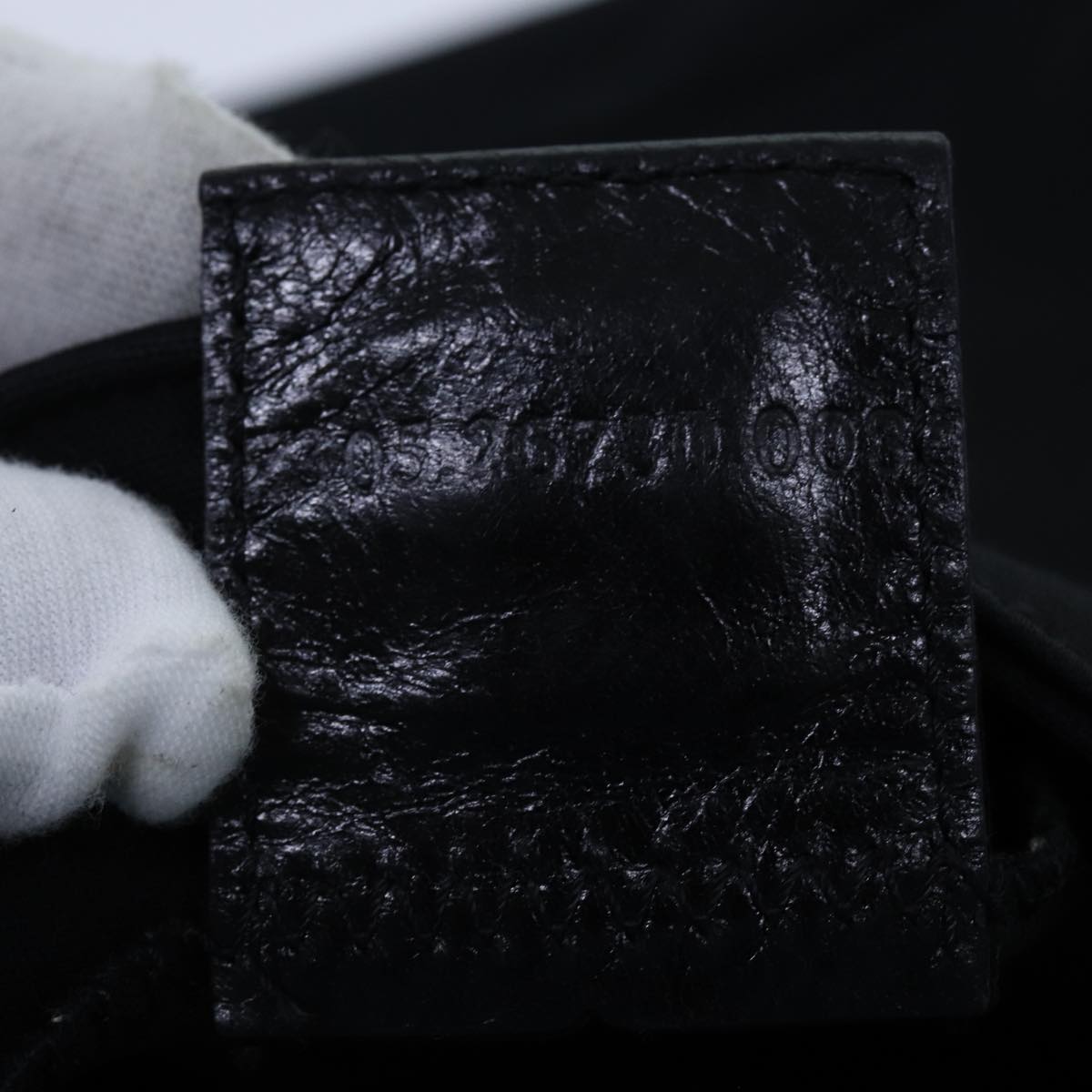 FENDI Mamma Baguette Shoulder Bag Nylon Blackyk11728