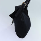 FENDI Mamma Baguette Shoulder Bag Nylon Blackyk11728