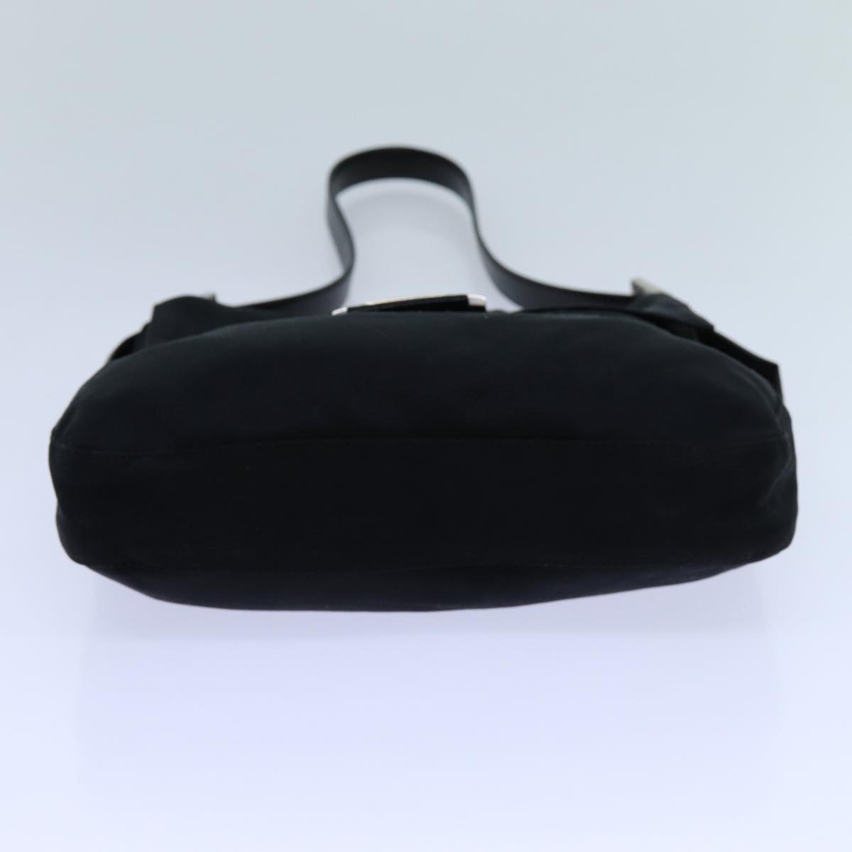 FENDI Mamma Baguette Shoulder Bag Nylon Blackyk11728