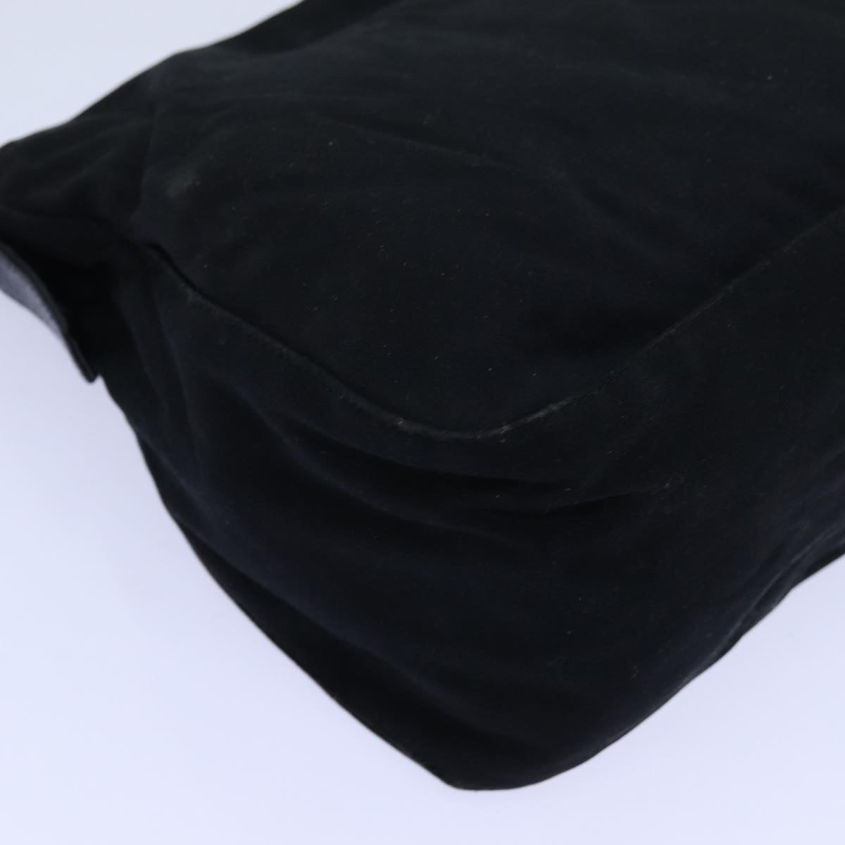 FENDI Mamma Baguette Shoulder Bag Nylon Blackyk11760